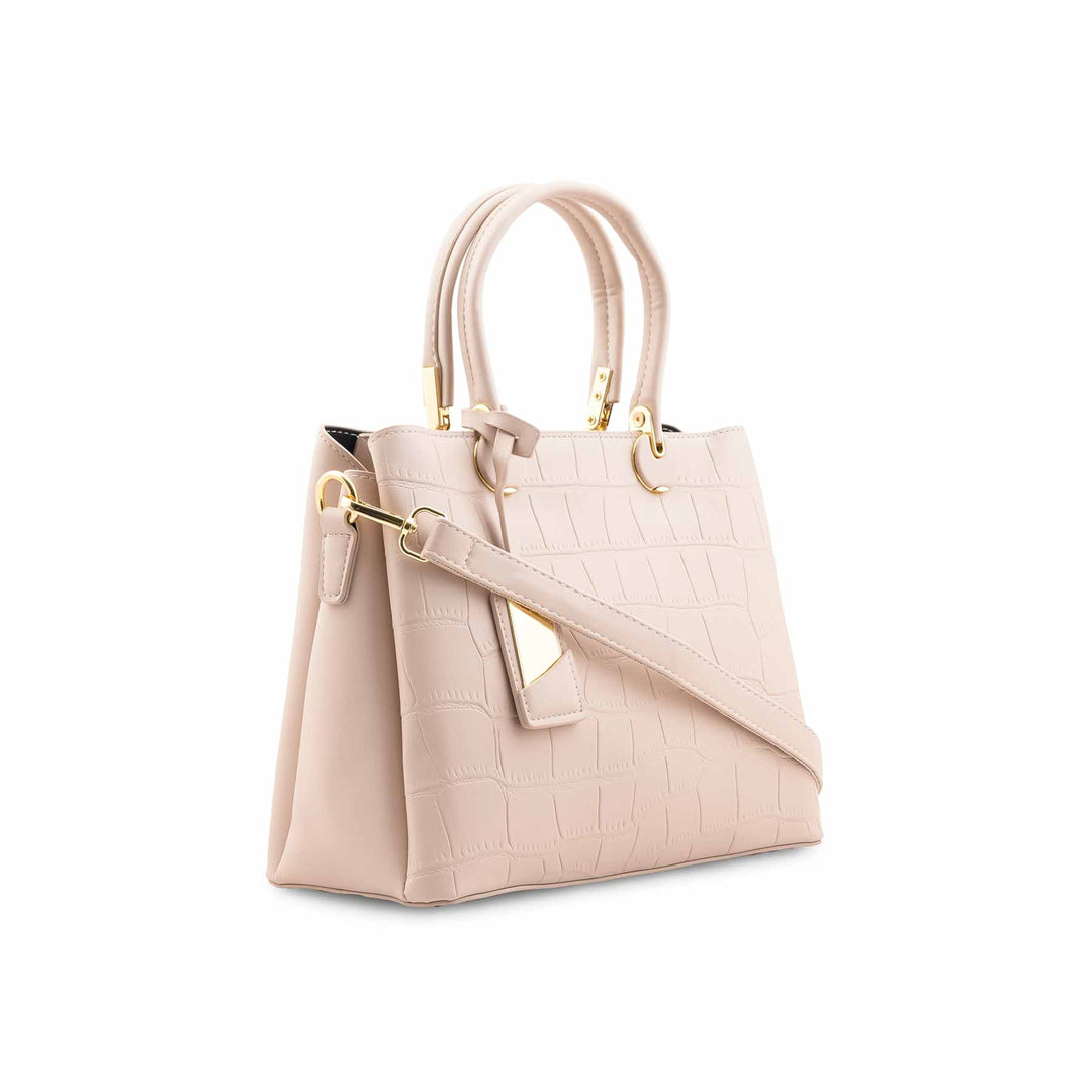 Cream Formal Hand Bag For Women P36447