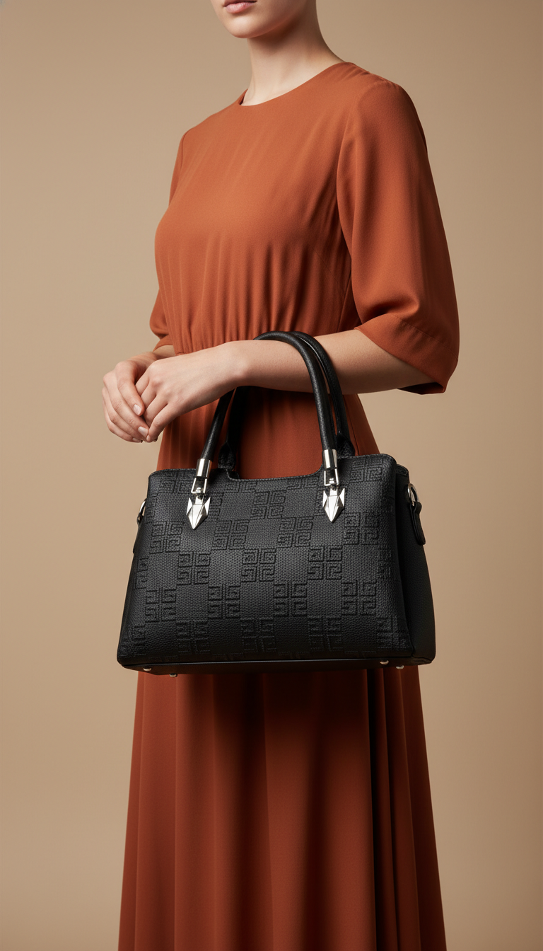 Black Formal Hand Bag For Ladies P36448