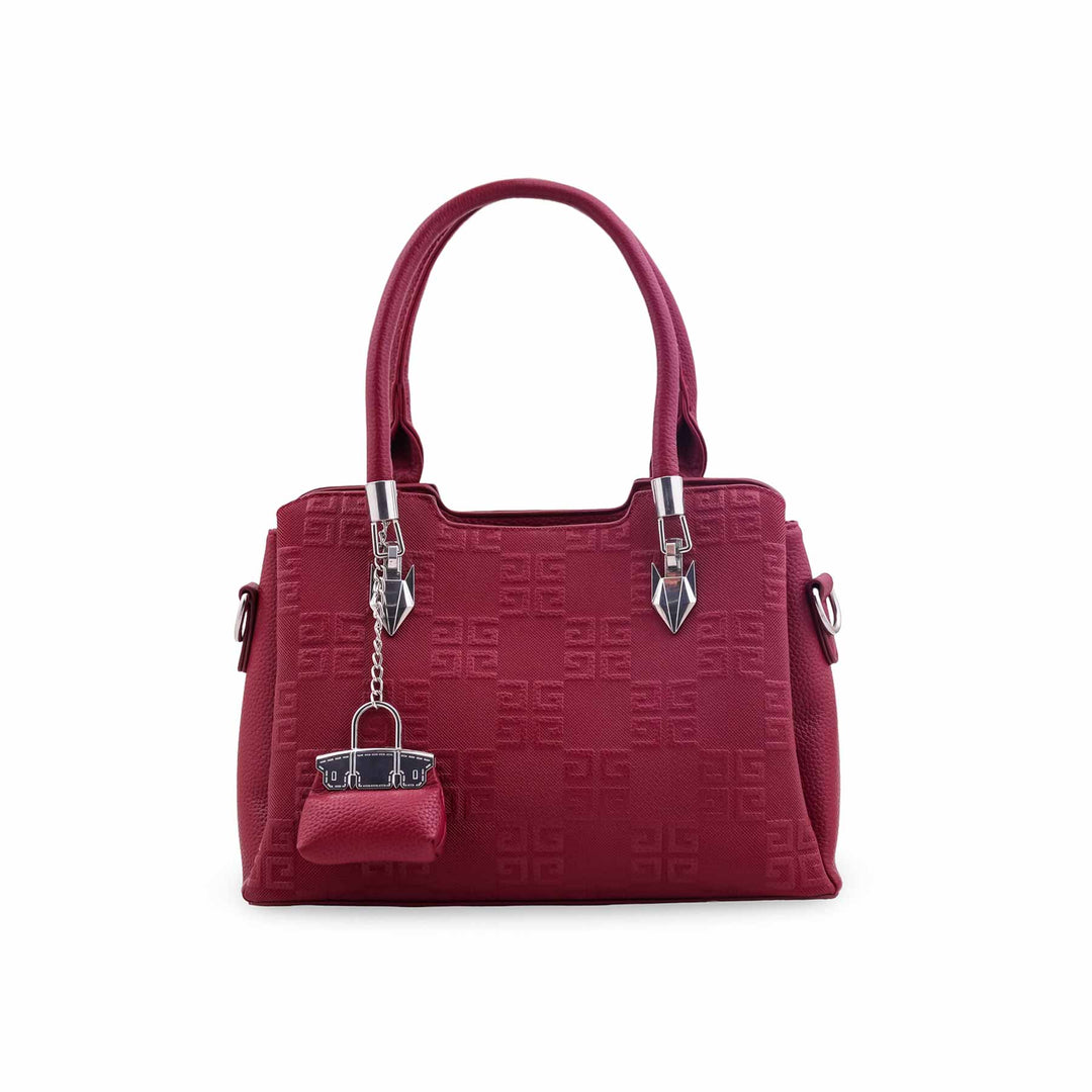 Red Formal Hand Bag For Ladies P36448