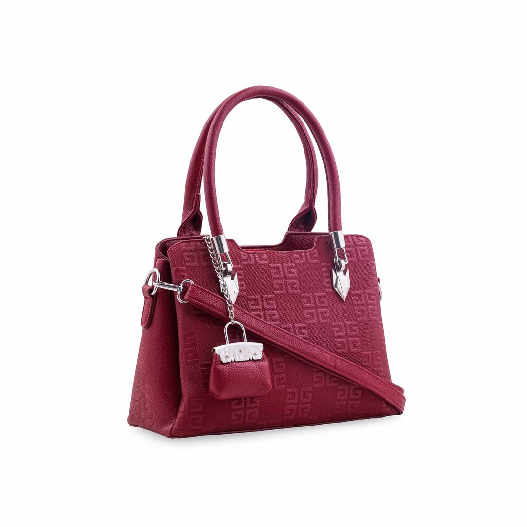 Red Formal Hand Bag For Ladies P36448