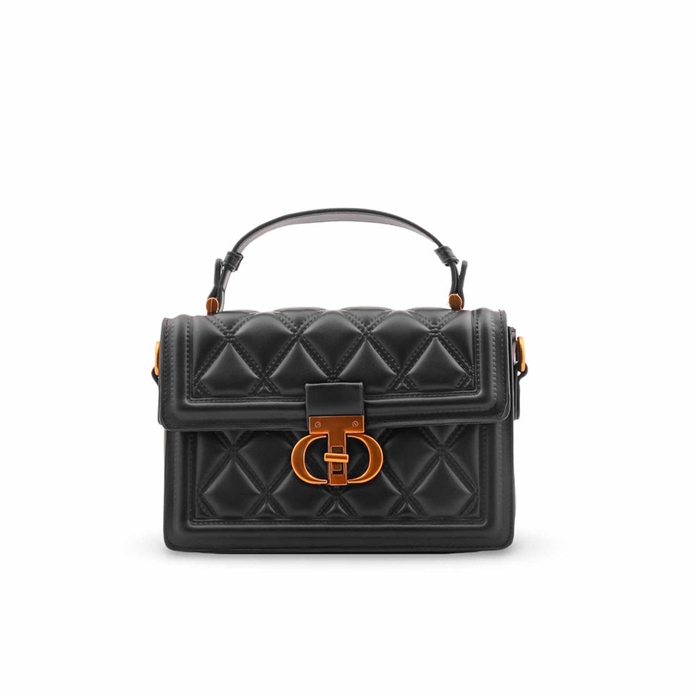 Black Formal Shoulder Bag For Women P36449