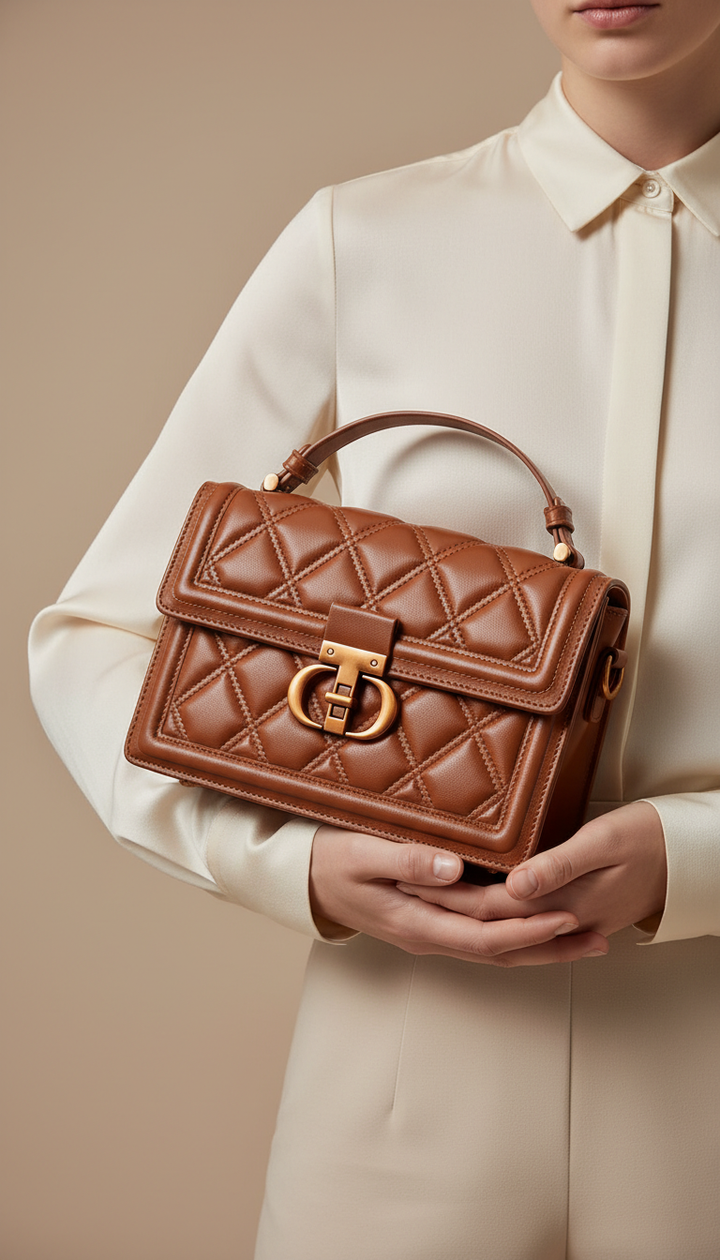 Mustard Formal Shoulder Bag For Women P36449