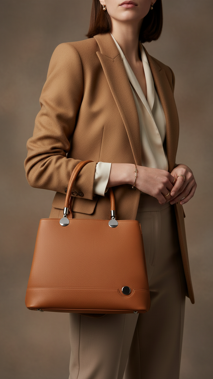 Mustard Formal Hand Bag For Women P36450