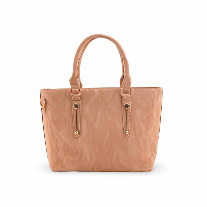 Beige Formal Shoulder Bag For Ladies P36452