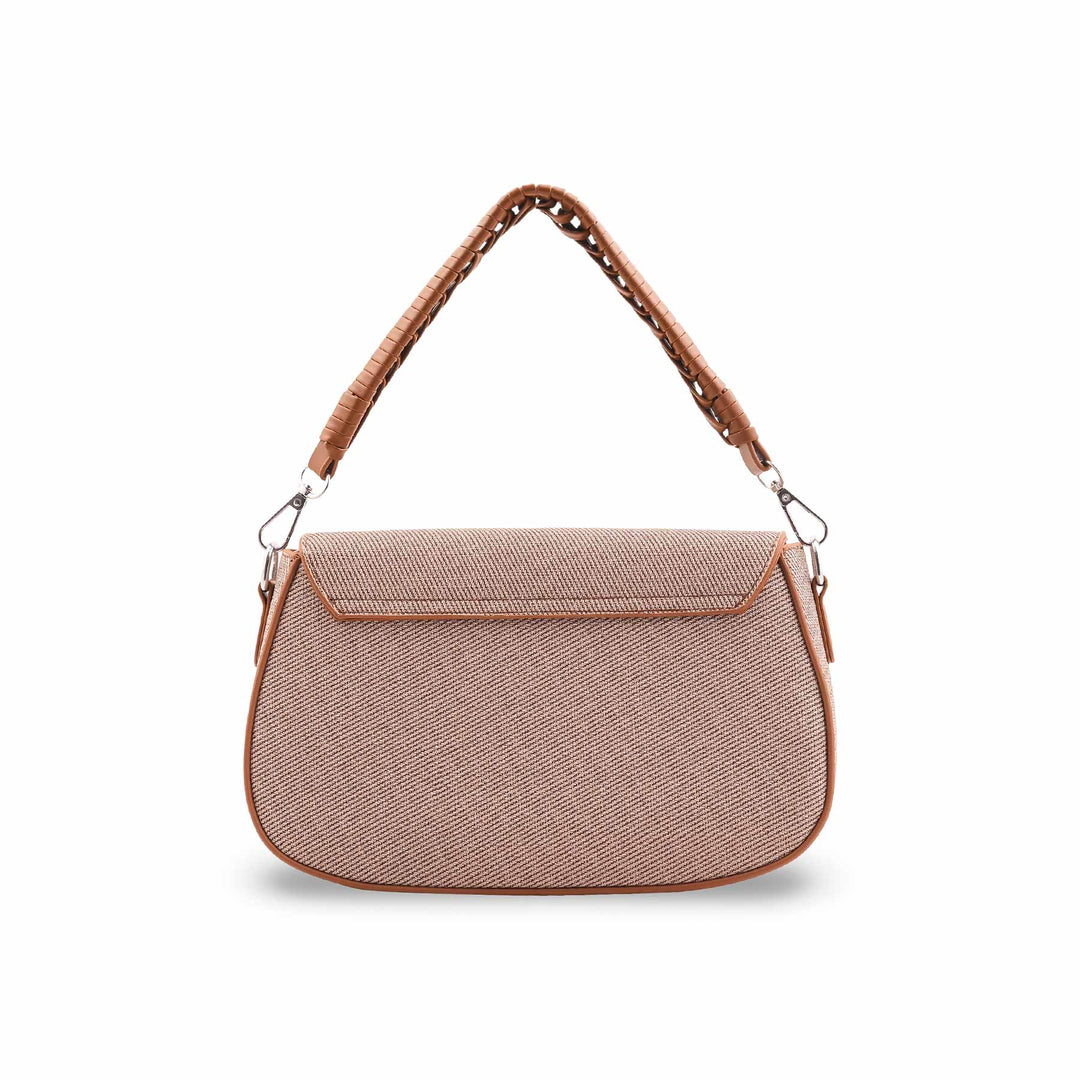 Brown Formal Shoulder Bag For Ladies P36456