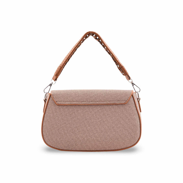 Brown Formal Shoulder Bag For Ladies P36456