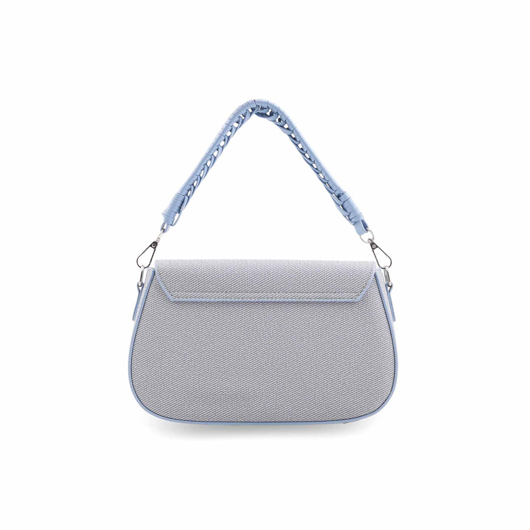Sky Blue Formal Shoulder Bag For Women P36456