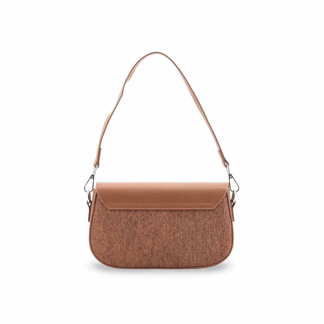 Brown Formal Shoulder Bag For Ladies P36457