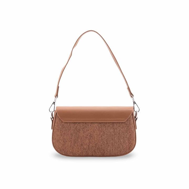 Brown Formal Shoulder Bag For Ladies P36457