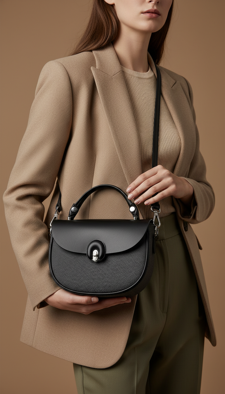 Black Formal Shoulder Bag For Ladies P36458