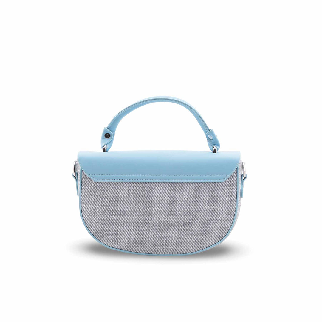 Sky Blue Formal Shoulder Bag For Women P36458