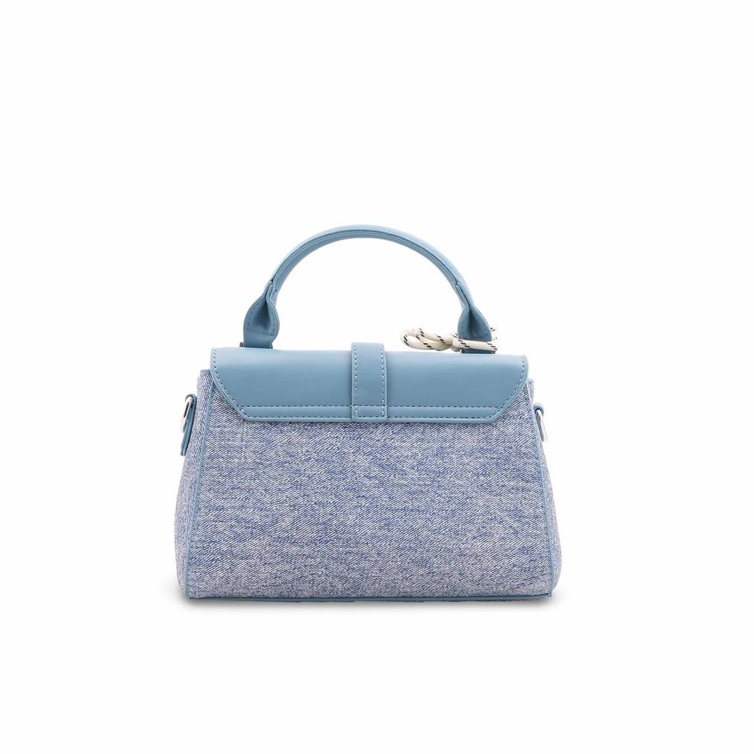 Sky Blue Formal Shoulder Bag For Ladies P36459