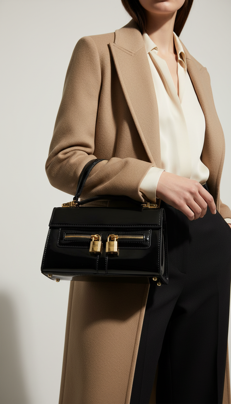 Black Formal Shoulder Bag For Ladies P36460