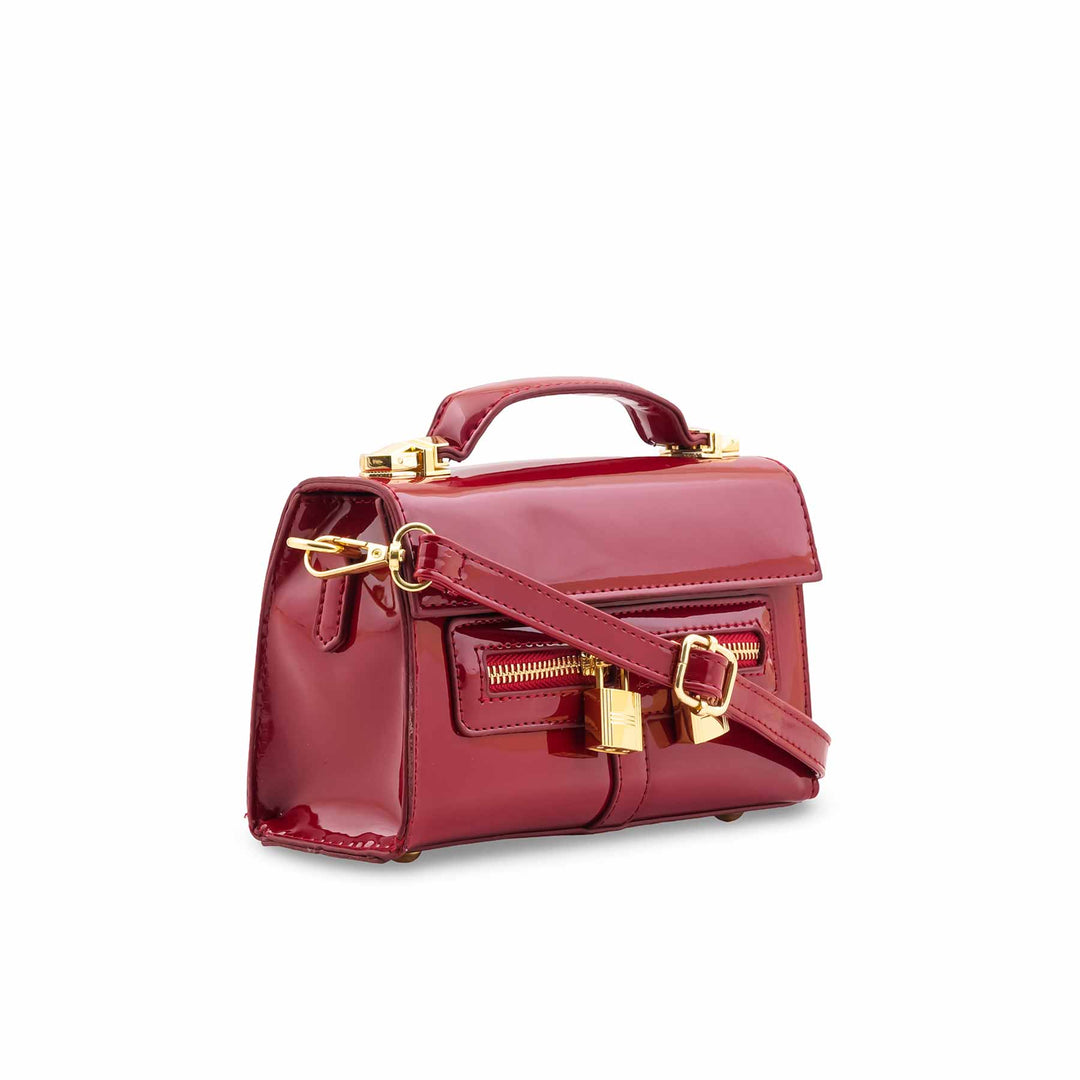 Maroon Formal Shoulder Bag For Women P36460