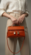 Orange Formal Shoulder Bag For Women P36460