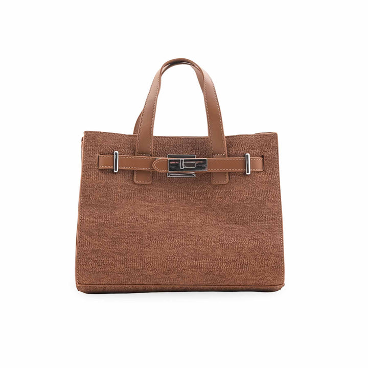 Brown Formal Hand Bag For Ladies P36461