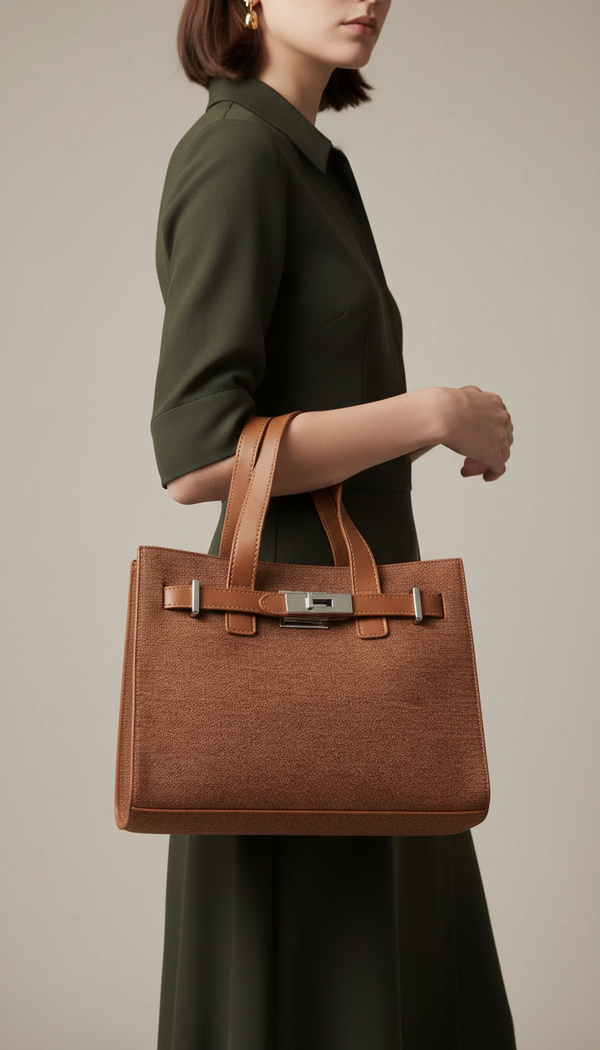 Brown Formal Hand Bag For Ladies P36461