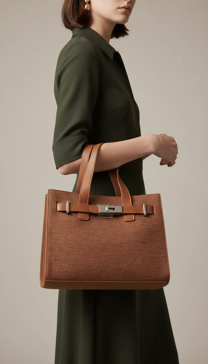 Brown Formal Hand Bag For Ladies P36461