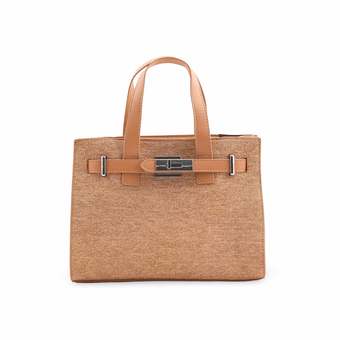Beige Formal Hand Bag For Women P36461