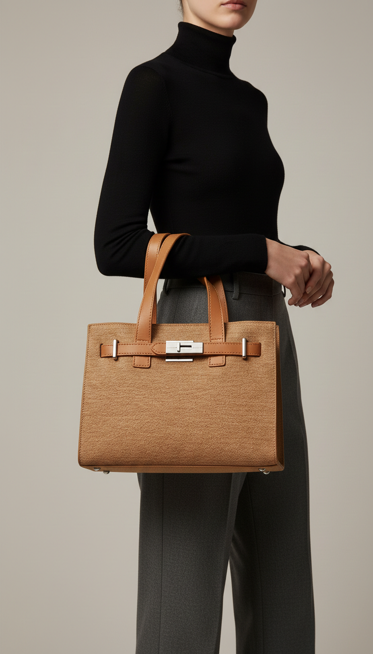 Beige Formal Hand Bag For Women P36461