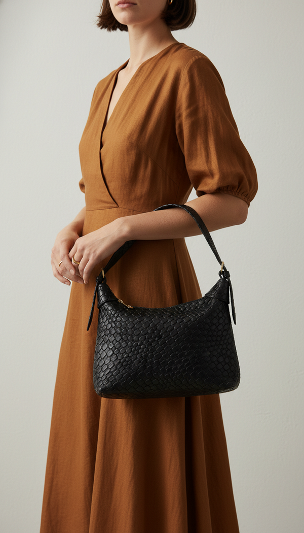 Black Formal Shoulder Bag For Women P36462