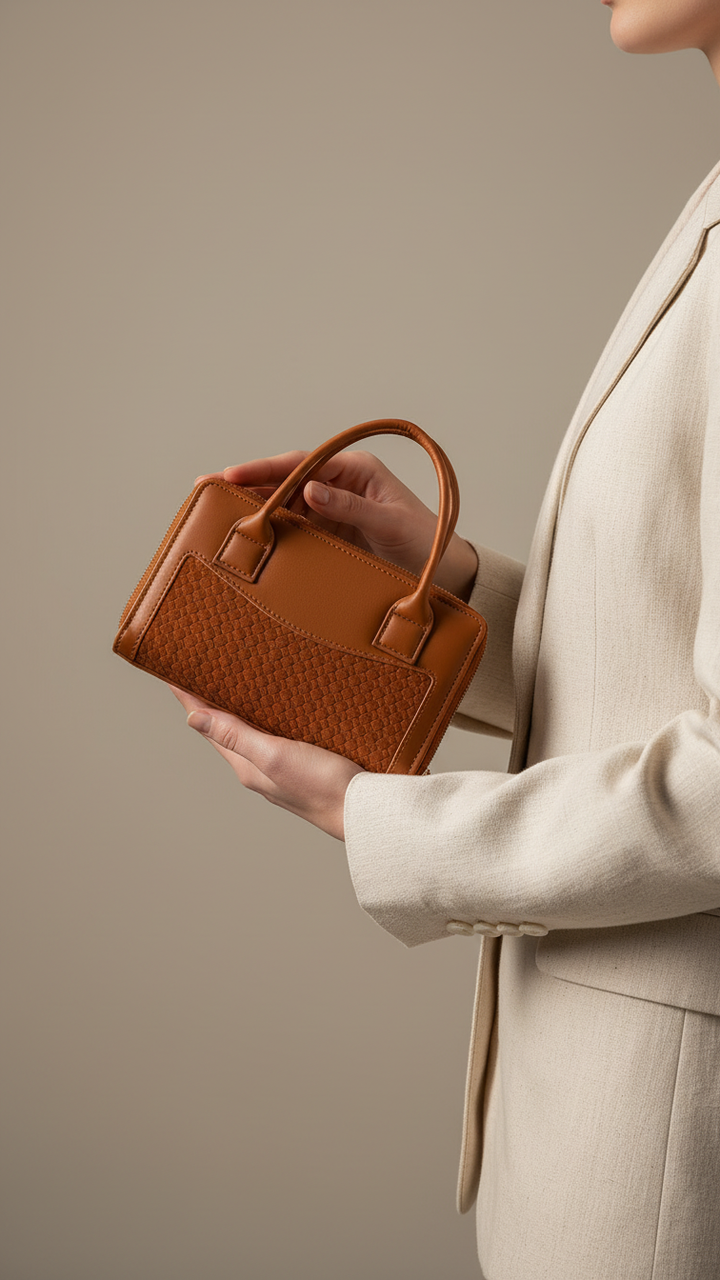 Brown Casual Wallet For Ladies P36463