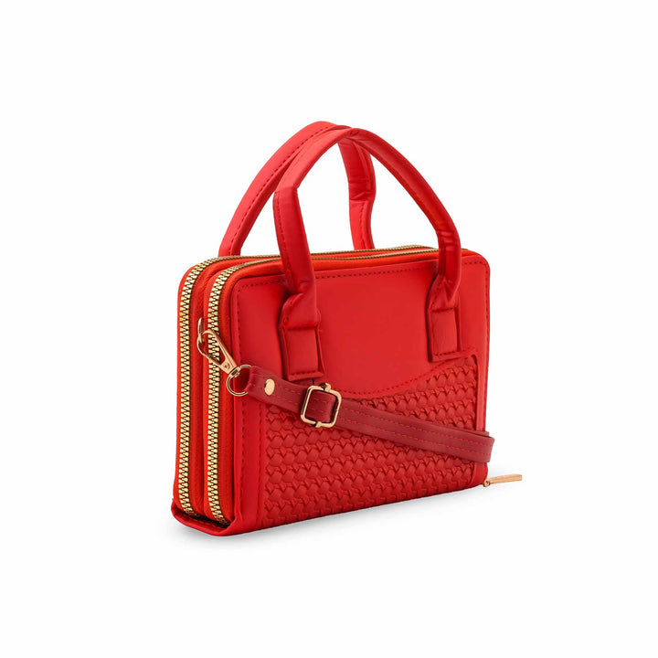 Red Casual Wallet For Ladies P36463