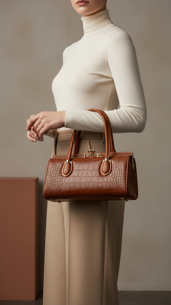 Brown Formal Hand Bag For Women P36464