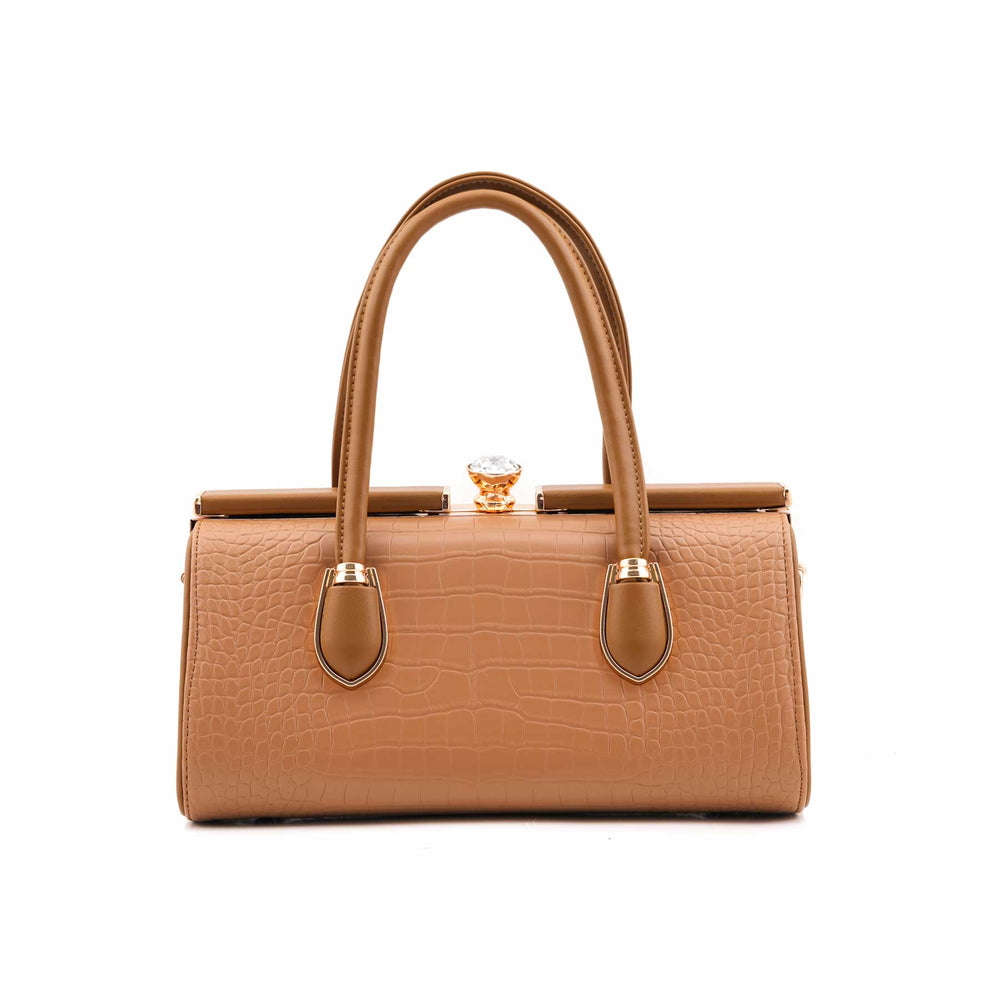 Beige Formal Hand Bag For Women P36464