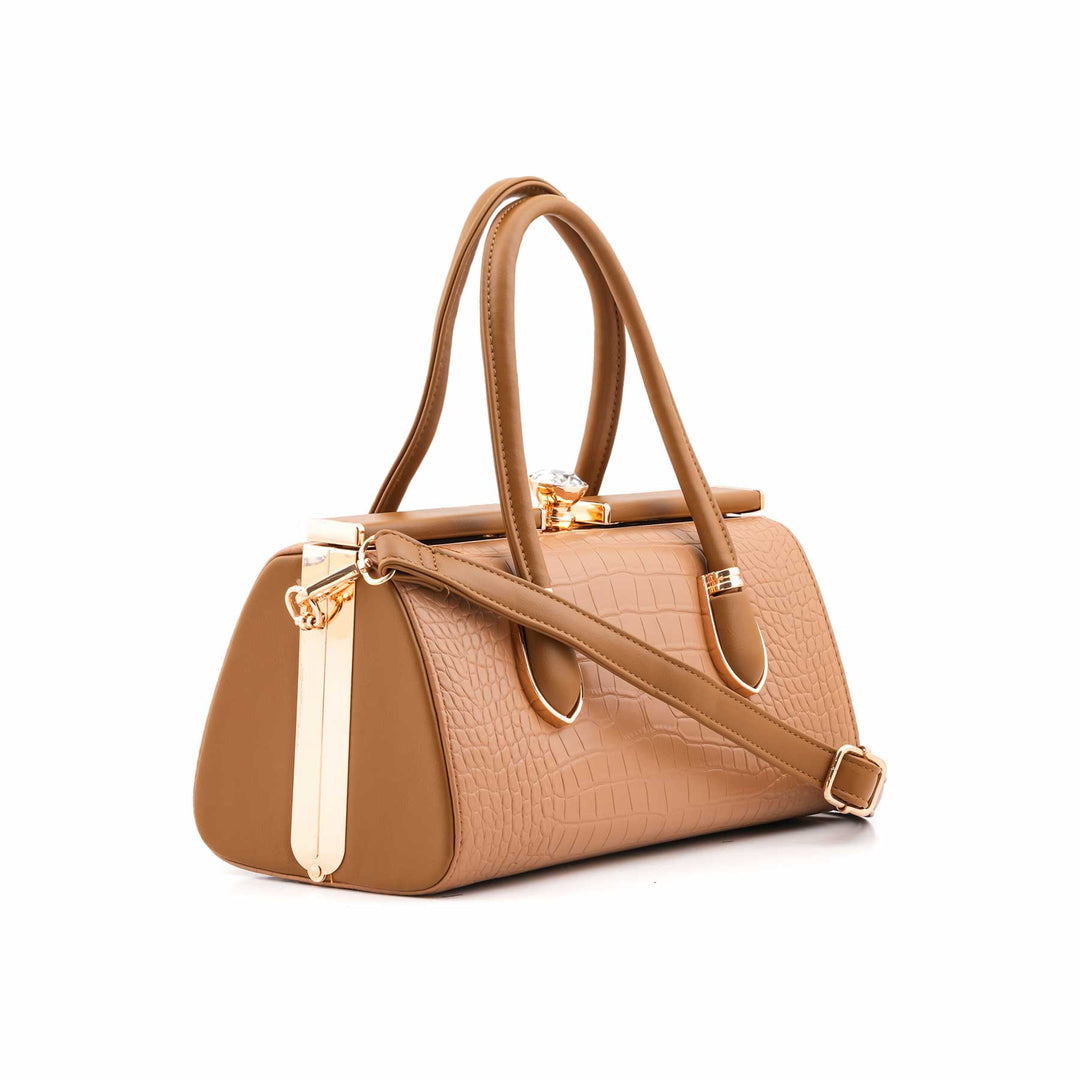 Beige Formal Hand Bag For Women P36464