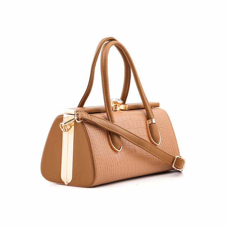 Beige Formal Hand Bag For Women P36464
