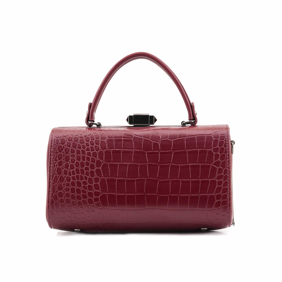 Maroon Formal Hand Bag For Women P36465