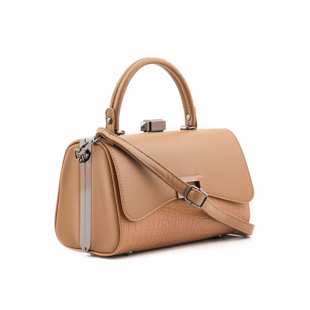 Beige Formal Hand Bag For Women P36465