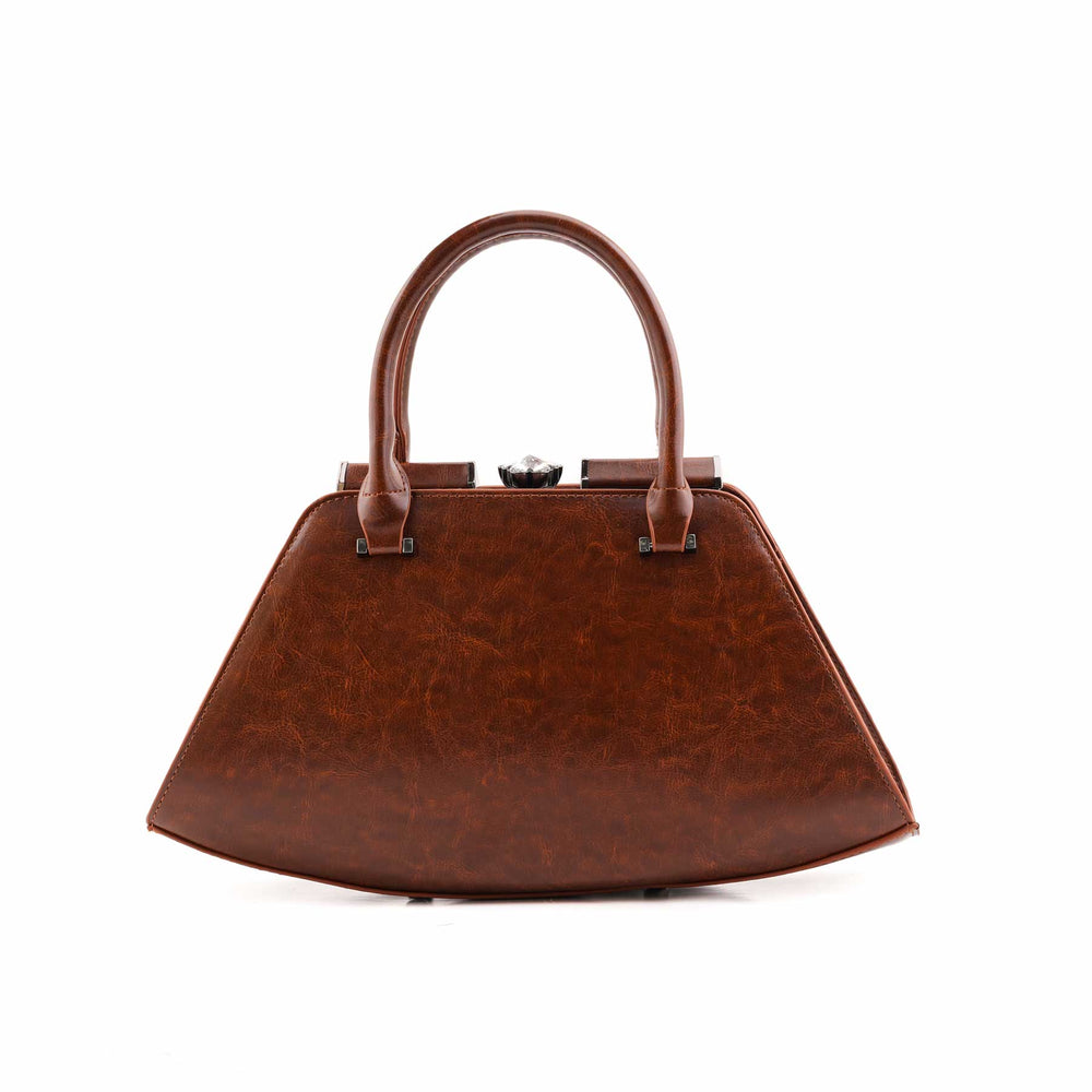 Coffee Formal Hand Bag For Women P36471