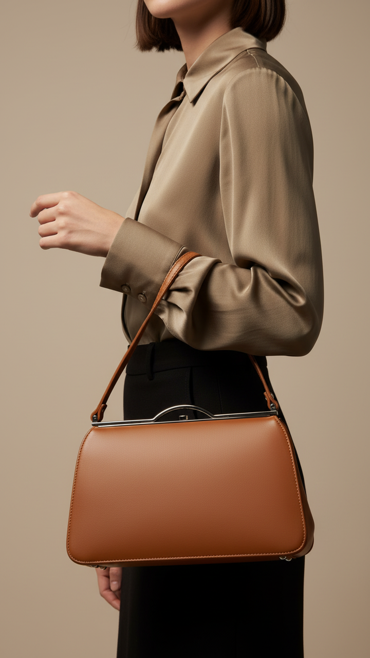 Brown Formal Hand Bag For Women P36472