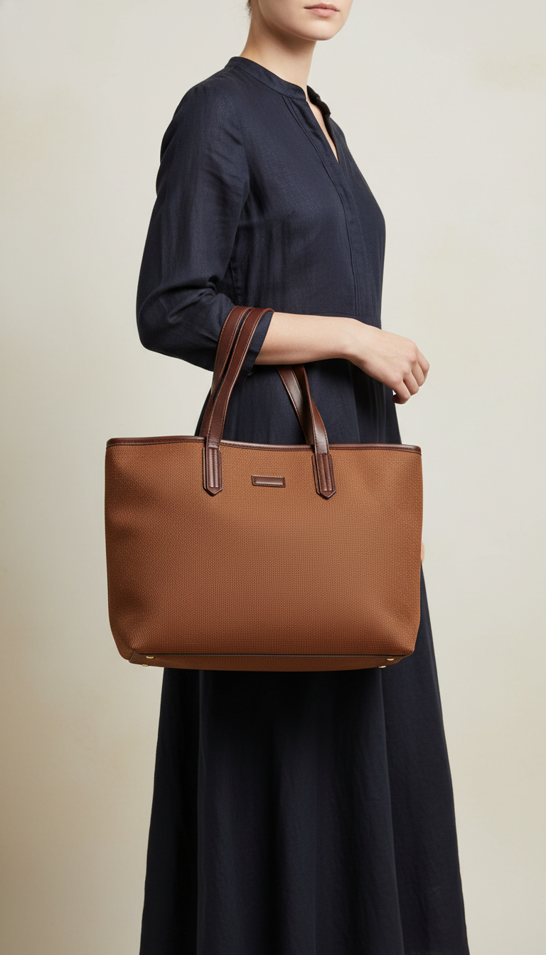 Brown Formal Shoulder Bag For Ladies P36474