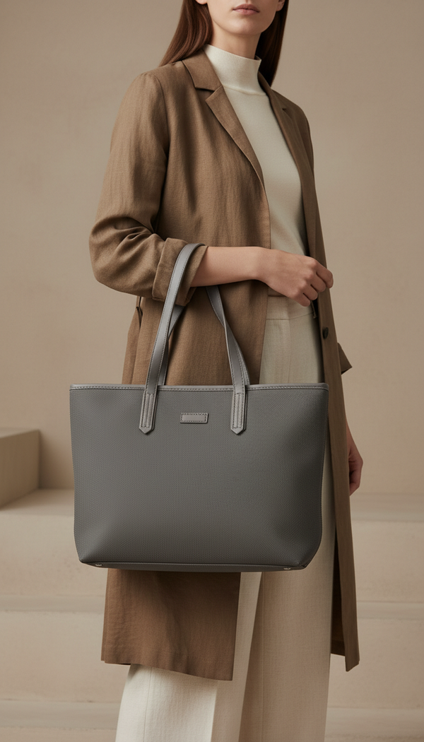 Grey Formal Shoulder Bag For Ladies P36474