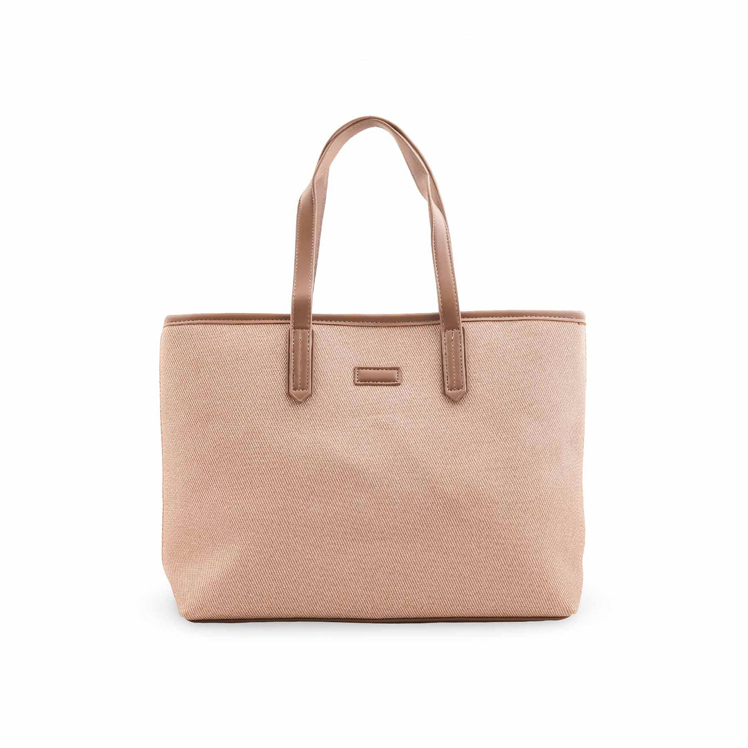 Khaki Formal Shoulder Bag For Women P36474