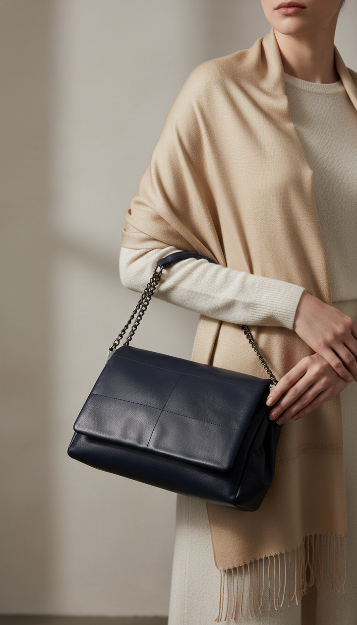 Blue Formal Shoulder Bag For Ladies P36476