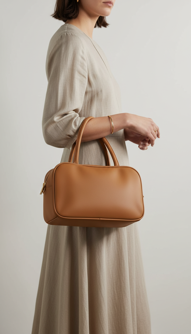 Beige Formal Hand Bag For Women P36477