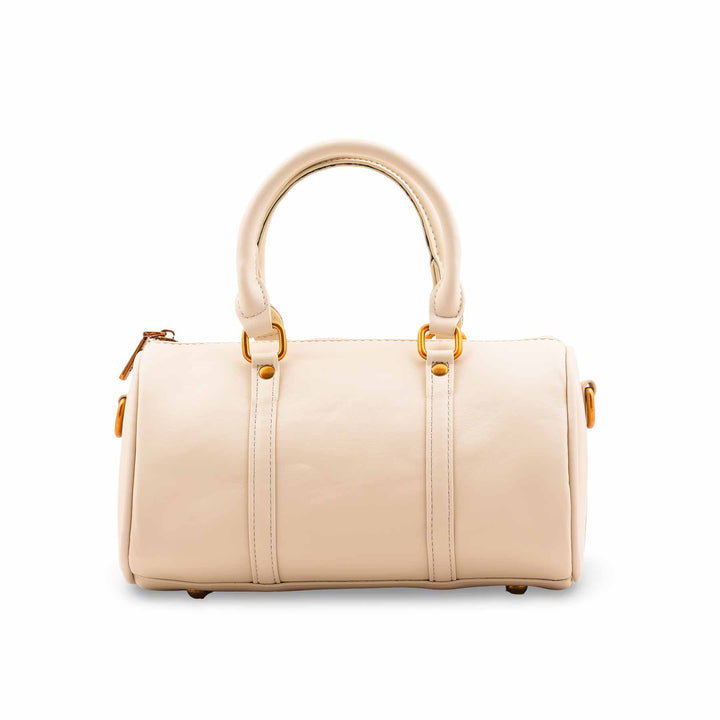 Cream Formal Hand Bag For Women P36478