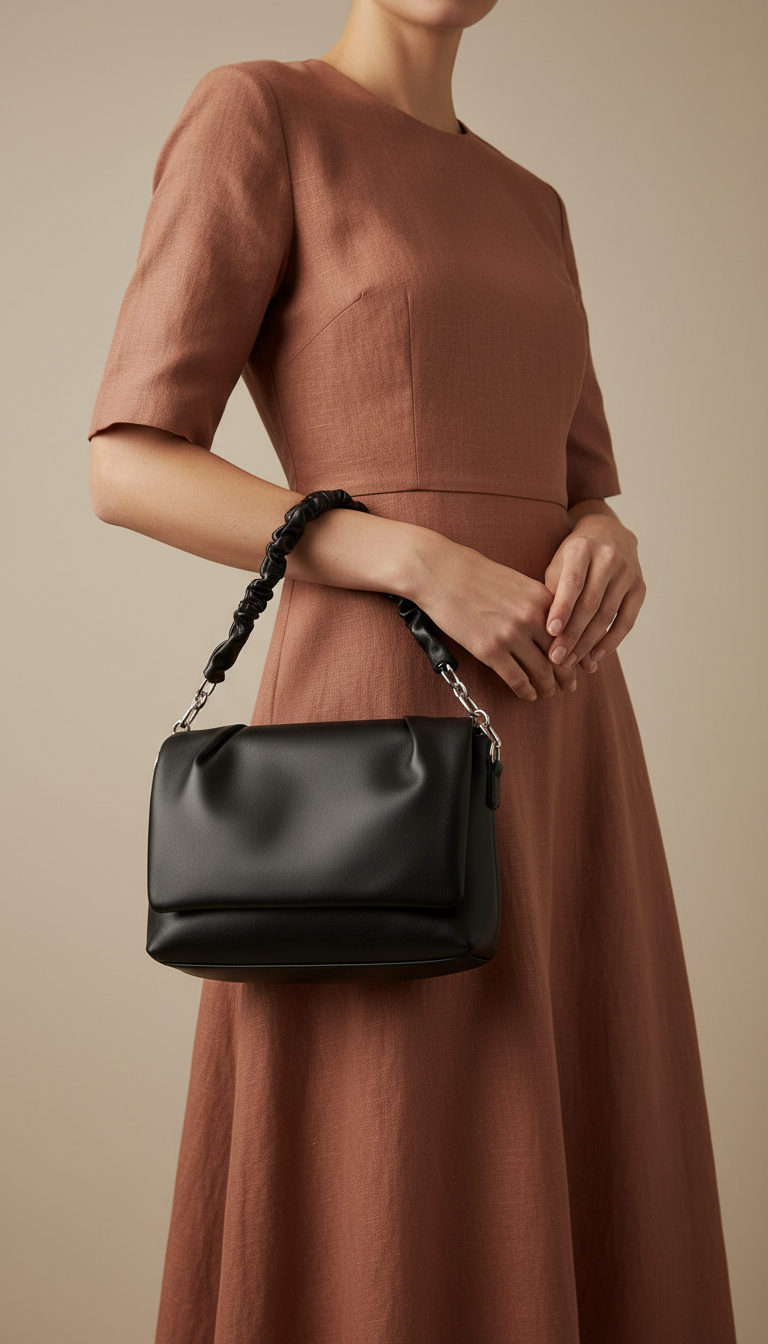Black Formal Shoulder Bag For Ladies P36479