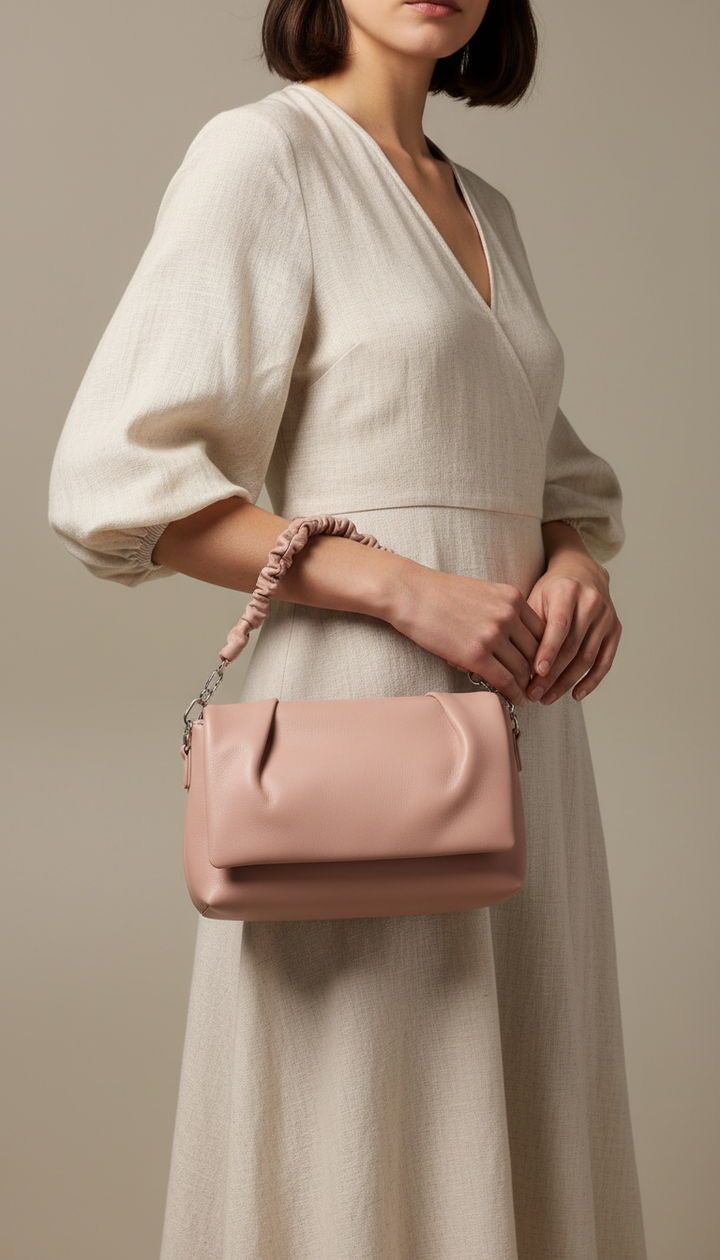 Pink Formal Shoulder Bag For Ladies P36479