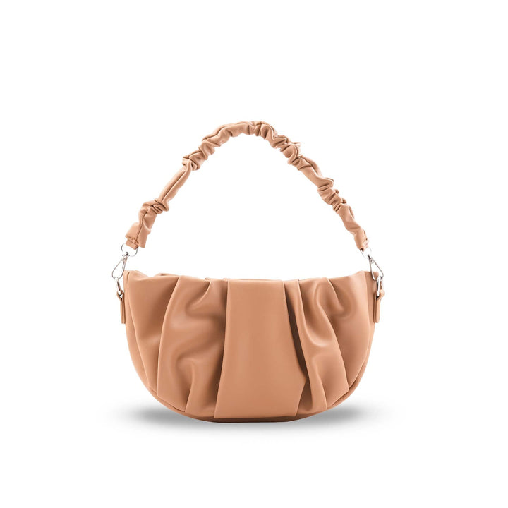 Beige Formal Shoulder Bag For Ladies P36481