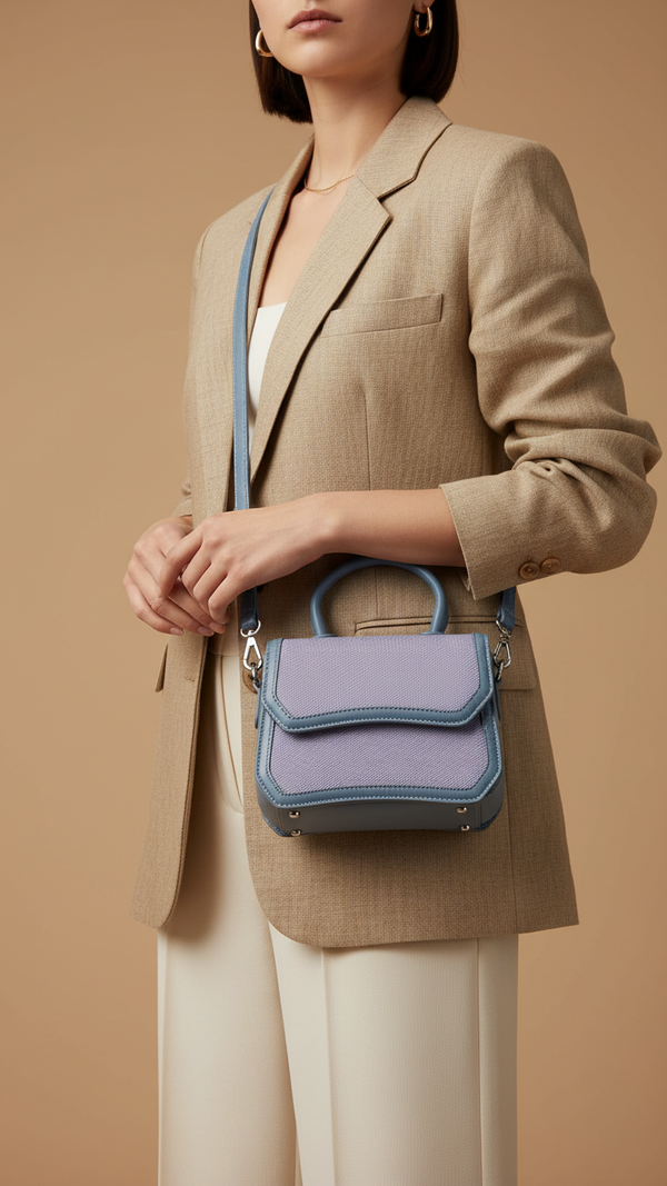 Blue Formal Shoulder Bag For Women P36482