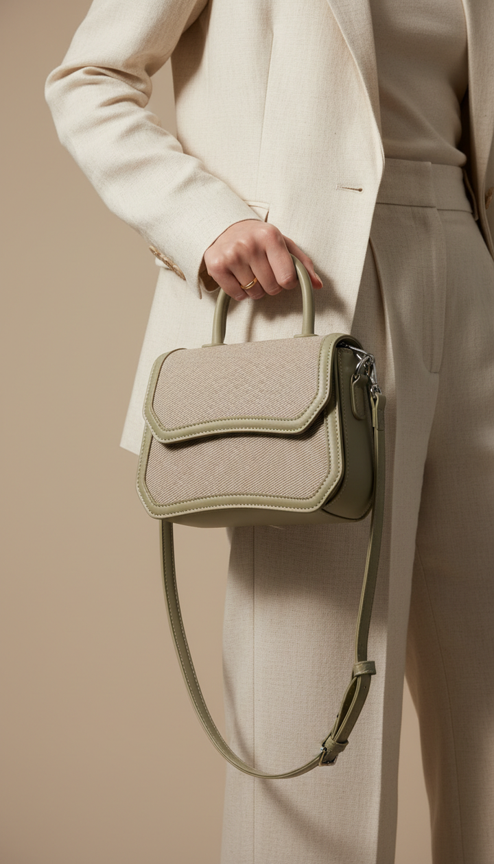 Green Formal Shoulder Bag For Women P36482