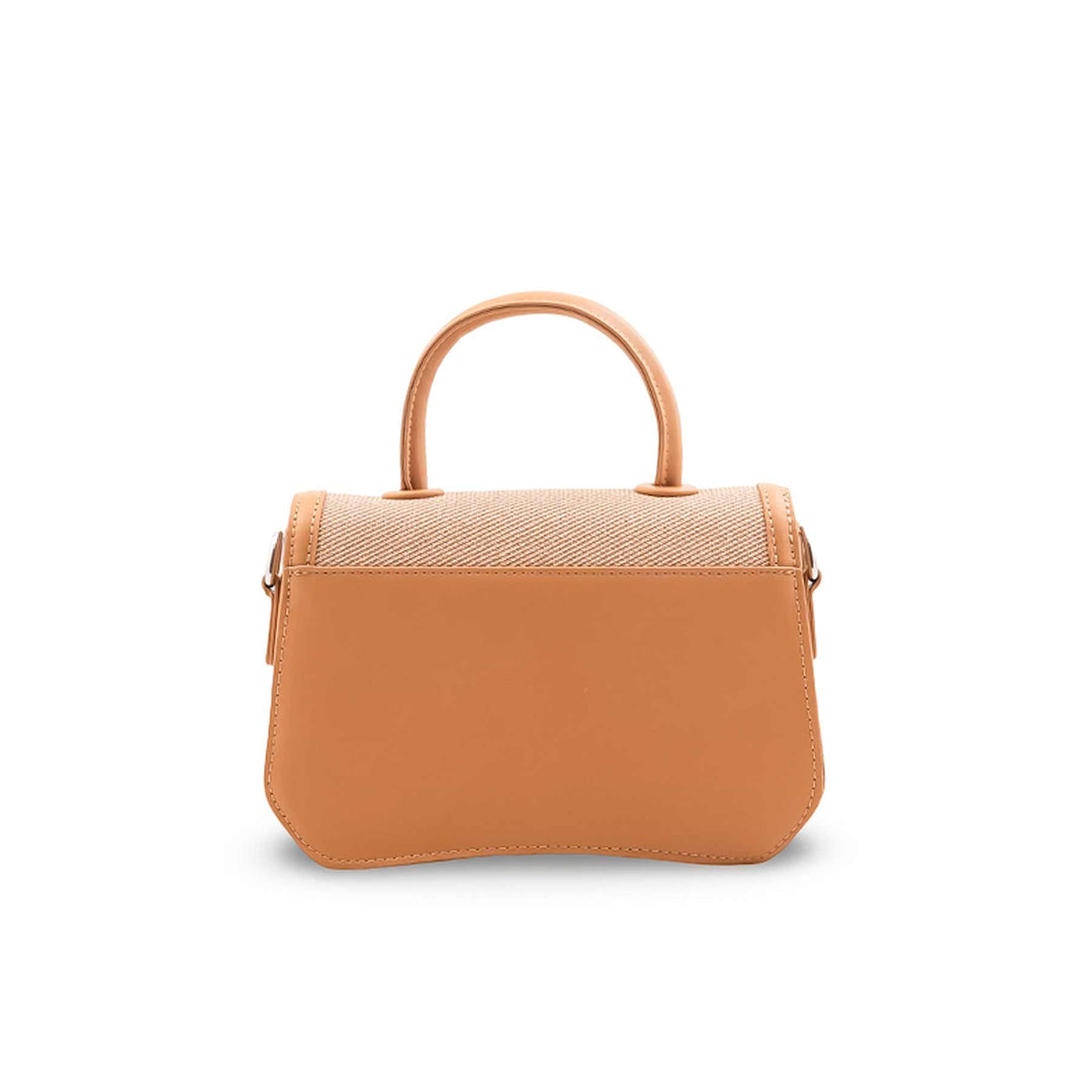 Beige Formal Shoulder Bag For Ladies P36482