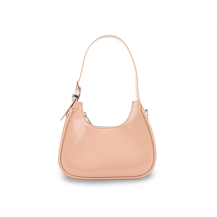 Beige Formal Shoulder Bag For Women P36486