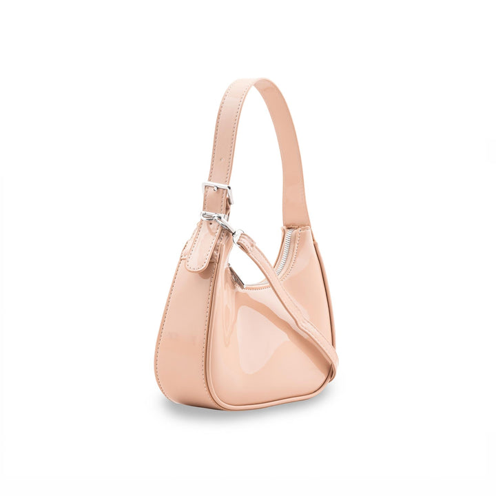 Beige Formal Shoulder Bag For Women P36486