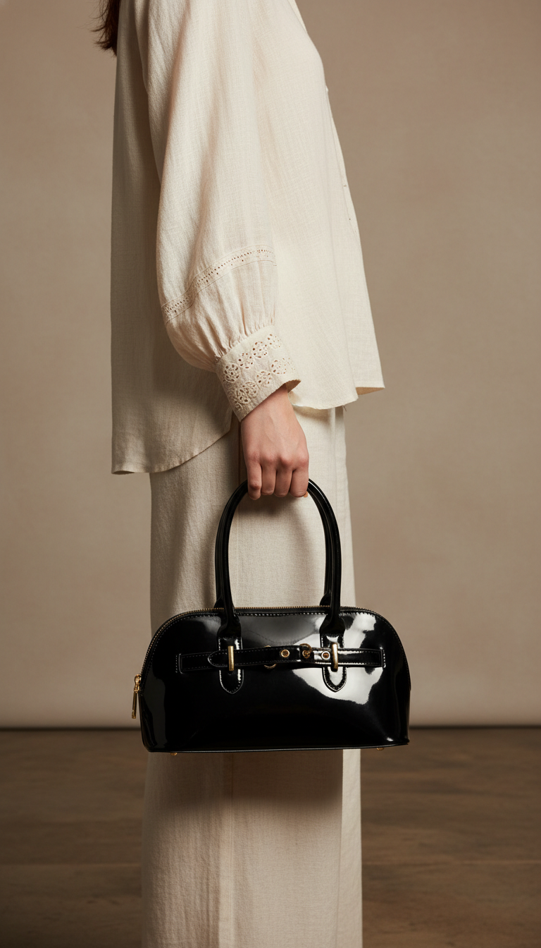 Black Formal Hand Bag For Ladies P36487